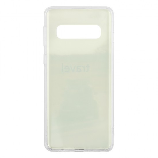 Samsung S10 Silicone + PC Case with Picture Travel 