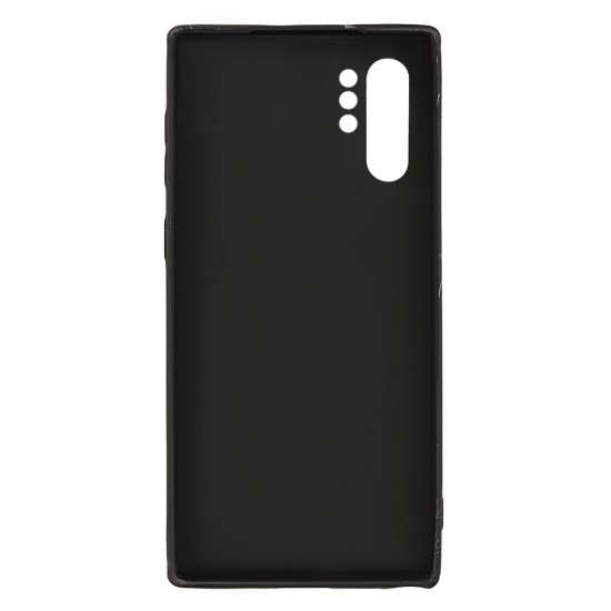 Samsung Note 10 Plus Silicone Case with Picture Black Marble 