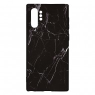 Samsung Note 10 Plus Silicone Case with Picture Black Marble 