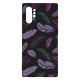 Samsung Note 10 Plus Silicone Case with Picture Black Feathers 