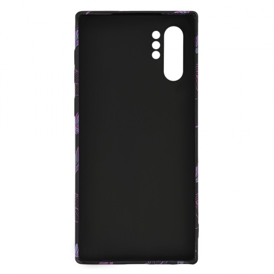 Samsung Note 10 Silicone Case with Picture Black Feathers 