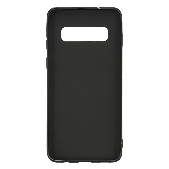 Samsung S10 Plus Silicone Case with Picture Black Marble 