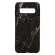 Samsung S10 Plus Silicone Case with Picture Black Marble 