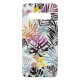 Samsung S10 Plus Silicone Case with Picture White Leaves 