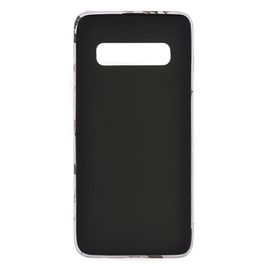 Samsung S10 Plus Silicone Case with Picture Pink Feathers 