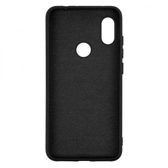 Xiaomi Redmi Note 7 Silicone Case Soft Touch with Microfiber Black 