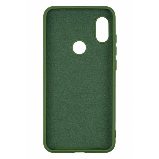 Xiaomi Redmi Note 7 Silicone Case Soft Touch with Microfiber Green 