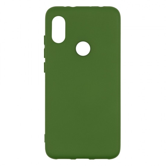 Xiaomi Redmi Note 7 Silicone Case Soft Touch with Microfiber Green 