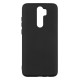 Xiaomi Redmi Note 8 Pro Silicone Case Soft Touch with Microfiber Black 