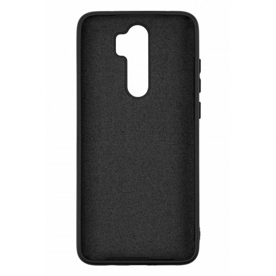 Xiaomi Redmi Note 8 Pro Silicone Case Soft Touch with Microfiber Black 