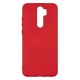 Xiaomi Redmi Note 8 Pro Silicone Case Soft Touch with Microfiber Red 