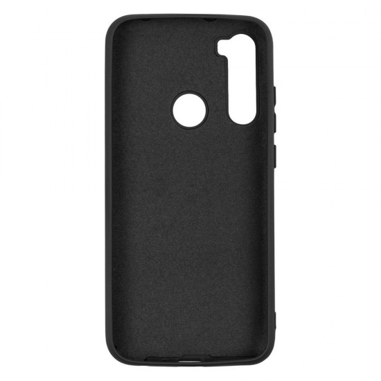 Xiaomi Redmi Note 8 Silicone Case Soft Touch with Microfiber Black 