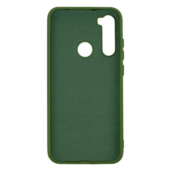 Xiaomi Redmi Note 8 Silicone Case Soft Touch with Microfiber Green 