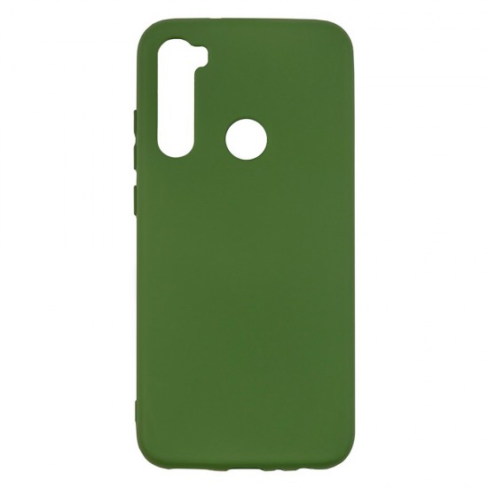Xiaomi Redmi Note 8 Silicone Case Soft Touch with Microfiber Green 