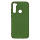 Xiaomi Redmi Note 8 Silicone Case Soft Touch with Microfiber Green 