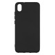 Xiaomi Redmi 7A Silicone Case Soft Touch with Microfiber Black 
