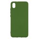 Xiaomi Redmi 7A Silicone Case Soft Touch with Microfiber Green 