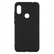 Xiaomi Redmi 7 Silicone Case Soft Touch with Microfiber Black 