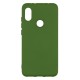 Xiaomi Redmi 7 Silicone Case Soft Touch with Microfiber Green 