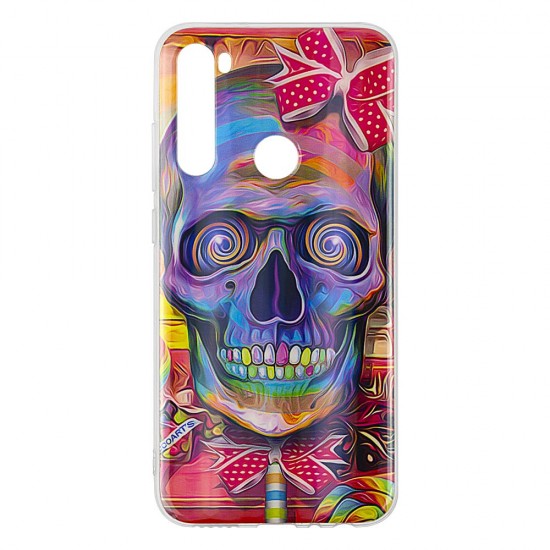 Xiaomi Redmi Note 8 Silicone + PC Case with Picture Skull Girl 
