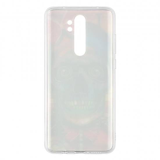 Xiaomi Redmi Note 8 Pro Silicone + PC Case with Picture Skull Girl 