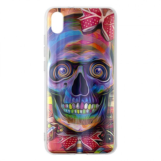 Xiaomi Redmi 7A Silicone + PC Case with Picture Skull Girl Xiaomi Redmi 7A Silicone + PC Case with Picture Skull Girl