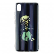 Xiaomi Redmi 7A Silicone + PC Case with Picture Skeleton 
