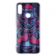 Xiaomi Redmi 7 Silicone + PC Case with Picture Wolf 