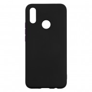 Xiaomi Redmi Note 7 Silicone Soft Touch Case Colored Buttons Black 
