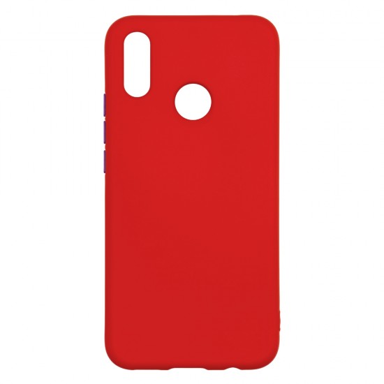 Xiaomi Redmi Note 7 Silicone Soft Touch Case Colored Buttons Red Xiaomi Redmi Note 7 Silicone Soft Touch Case Colored Buttons Red