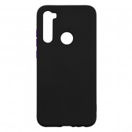 Xiaomi Redmi Note 8 Silicone Soft Touch Case Colored Buttons Black 