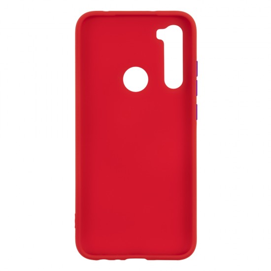 Xiaomi Redmi Note 8 Silicone Soft Touch Case Colored Buttons Red Xiaomi Redmi Note 8 Silicone Soft Touch Case Colored Buttons Red