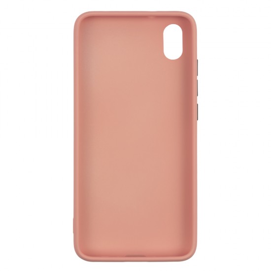 Xiaomi Redmi 7A Silicone Soft Touch Case Colored Buttons Pink Xiaomi Redmi 7A Silicone Soft Touch Case Colored Buttons Pink