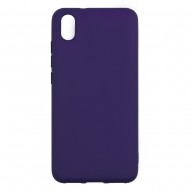 Xiaomi Redmi 7A Silicone Soft Touch Case Colored Buttons Purple 