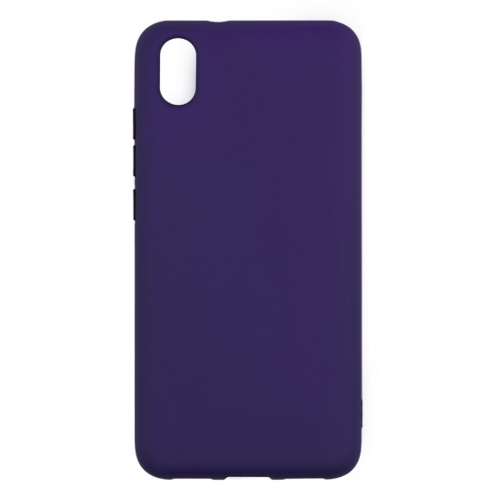 Xiaomi Redmi 7A Silicone Soft Touch Case Colored Buttons Purple Xiaomi Redmi 7A Silicone Soft Touch Case Colored Buttons Purple