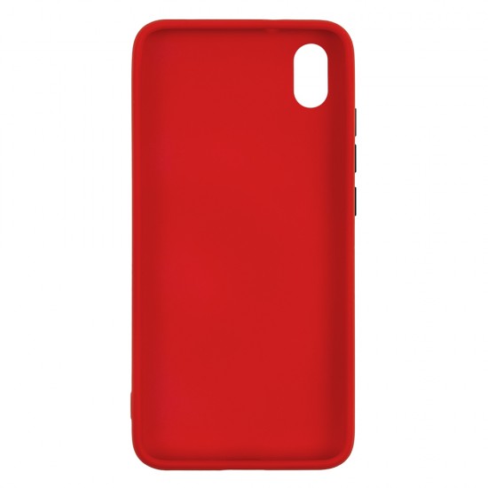 Xiaomi Redmi 7A Silicone Soft Touch Case Colored Buttons Red Xiaomi Redmi 7A Silicone Soft Touch Case Colored Buttons Red
