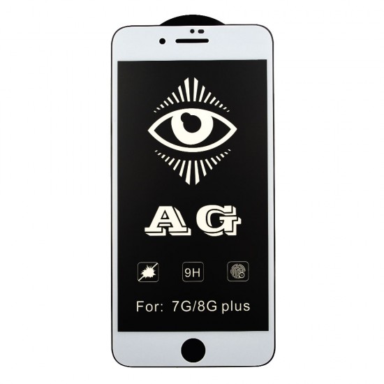 FULL SCREEN ANTI-GLARE (MATT) iPhone 7/8 Plus White (тех.пак)