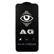 FULL SCREEN ANTI-GLARE (MATT) iPhone 11Pro/X/Xs Black (тех.пак)